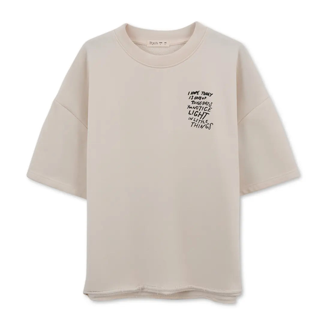 Light Oversize Ekru T-Shirt