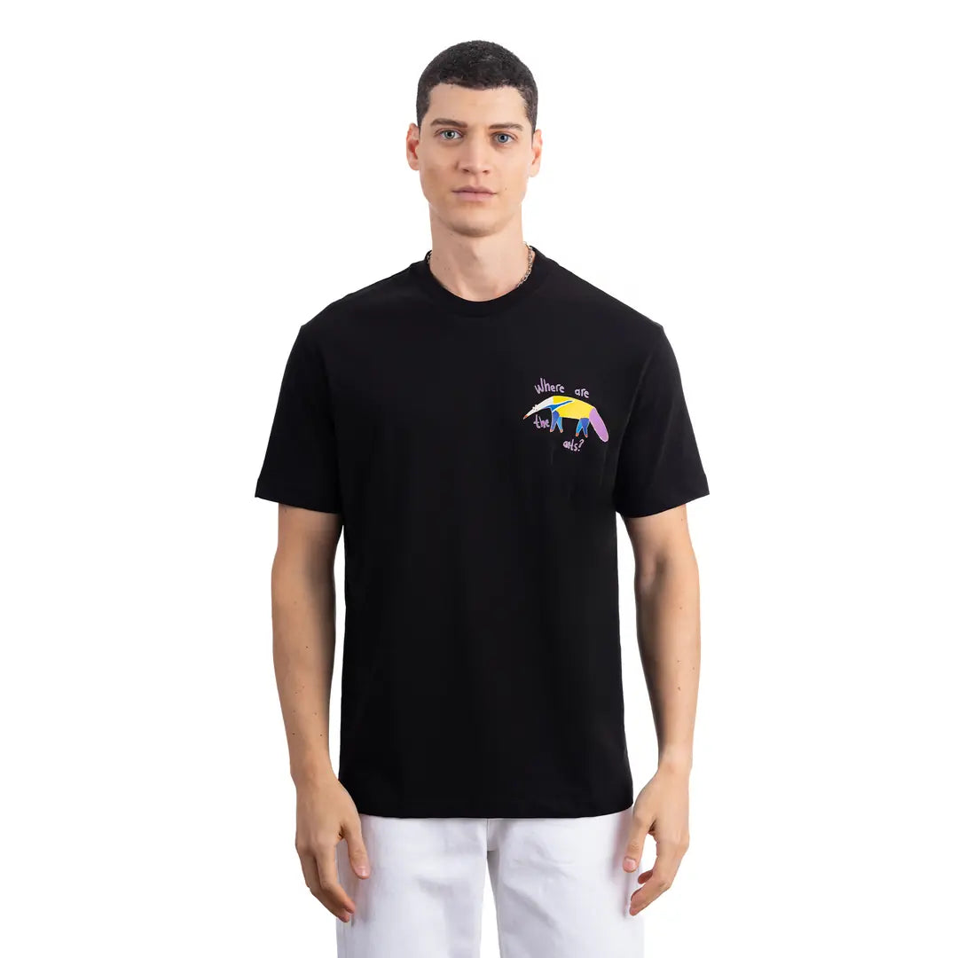 Ant Regular Siyah T-Shirt