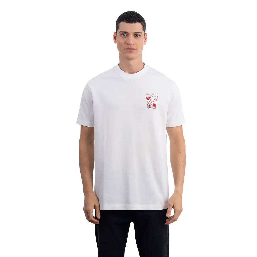 Crown Regular Ekru T-Shirt