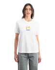 Lekeler Serisi Hand in Hand Regular Ekru T-Shirt