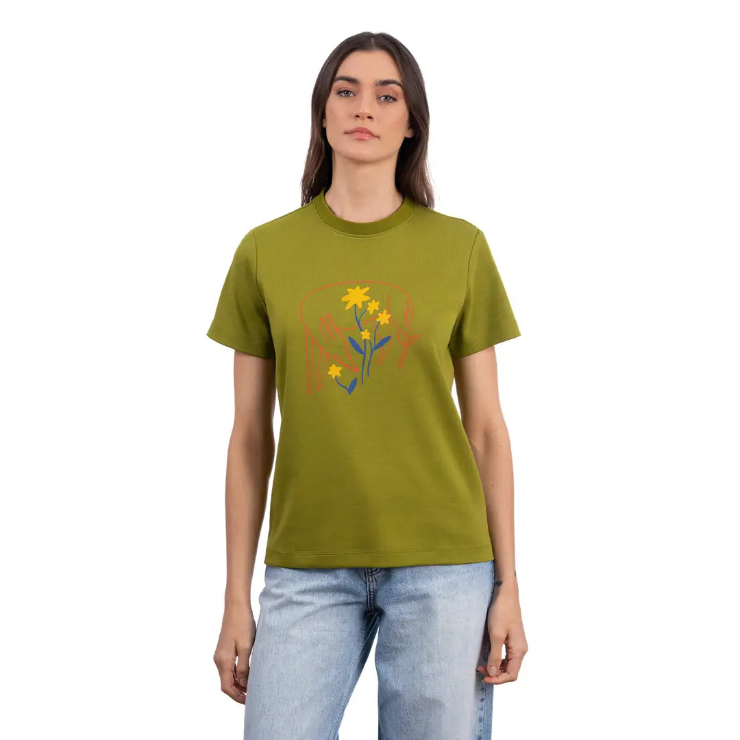 Fox Regular Koyu Yeşil T-Shirt