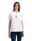 Lekeler Serisi Hugging Regular Ekru T-Shirt