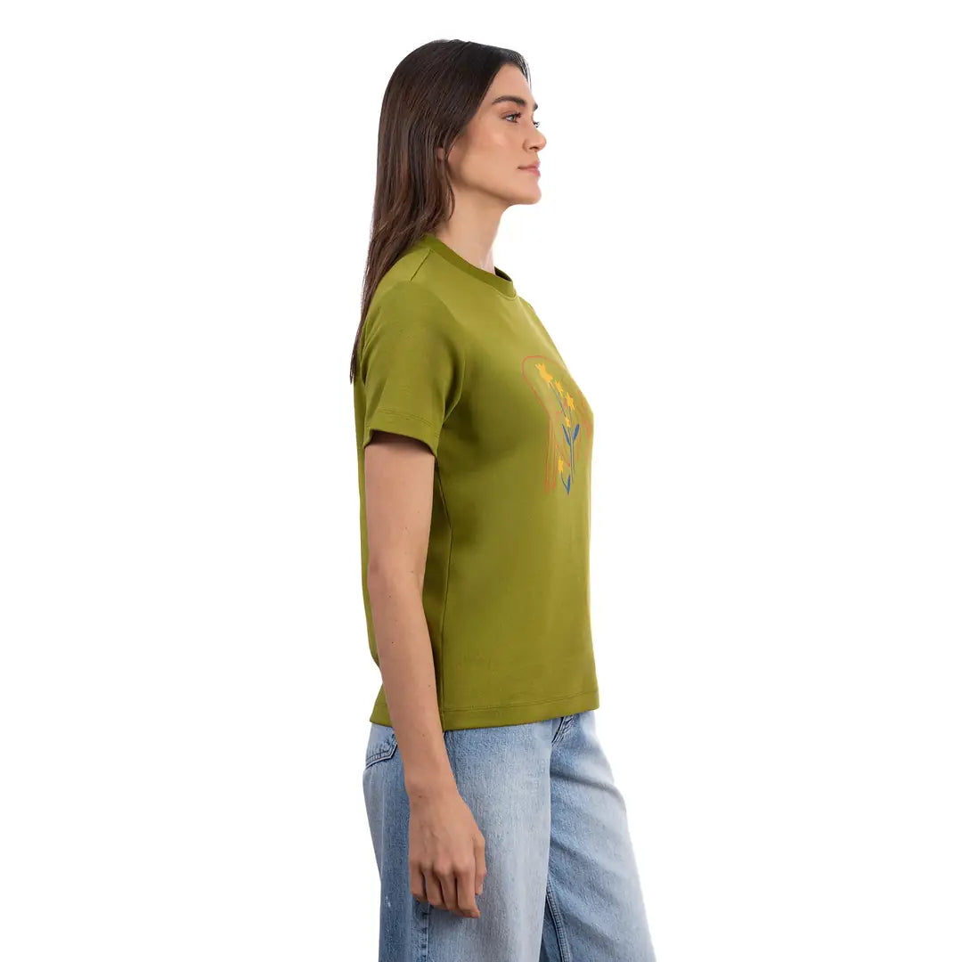 Fox Regular Koyu Yeşil T-Shirt