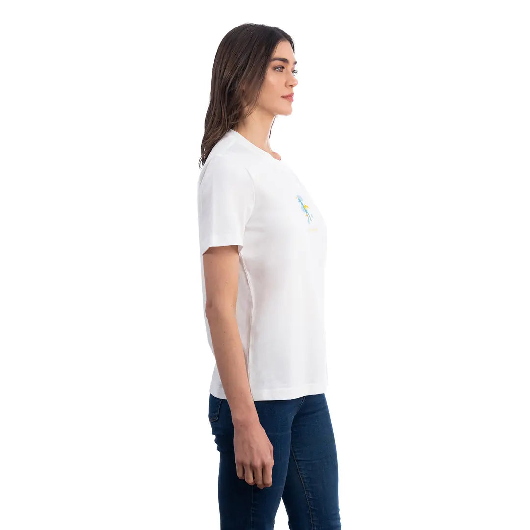 Lekeler Serisi Wind Regular Ekru T-Shirt