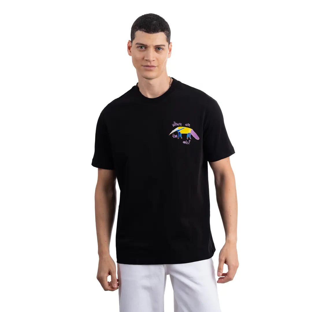 Ant Regular Siyah T-Shirt