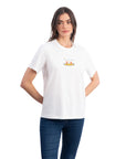 Lekeler Serisi Love Tray Regular Ekru T-Shirt