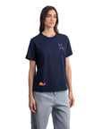 Snail Regular Lacivert T-Shirt