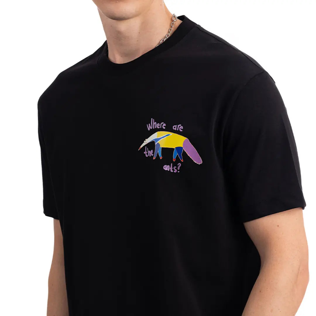 Ant Regular Siyah T-Shirt