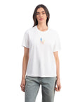 Lekeler Serisi Hophop Regular Ekru T-Shirt