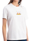 Lekeler Serisi Love Tray Regular Ekru T-Shirt