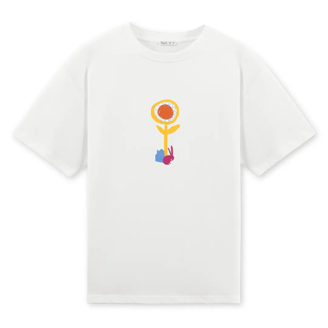 Rabbit Oversize Ekru T-Shirt
