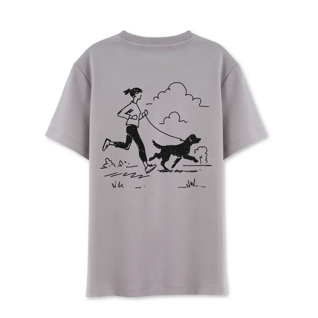 Running Regular Gri T-Shirt