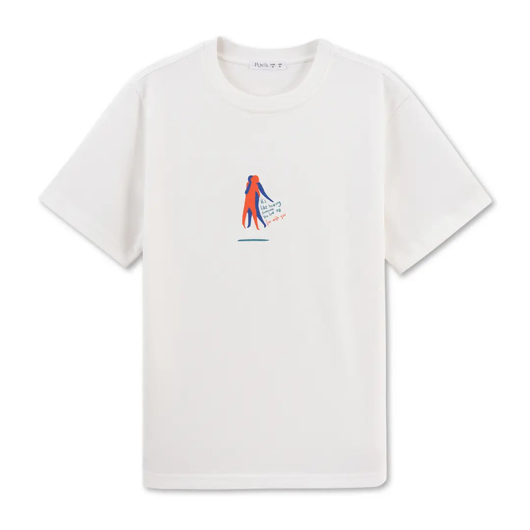 Lekeler Serisi Hugging Regular Ekru T-Shirt