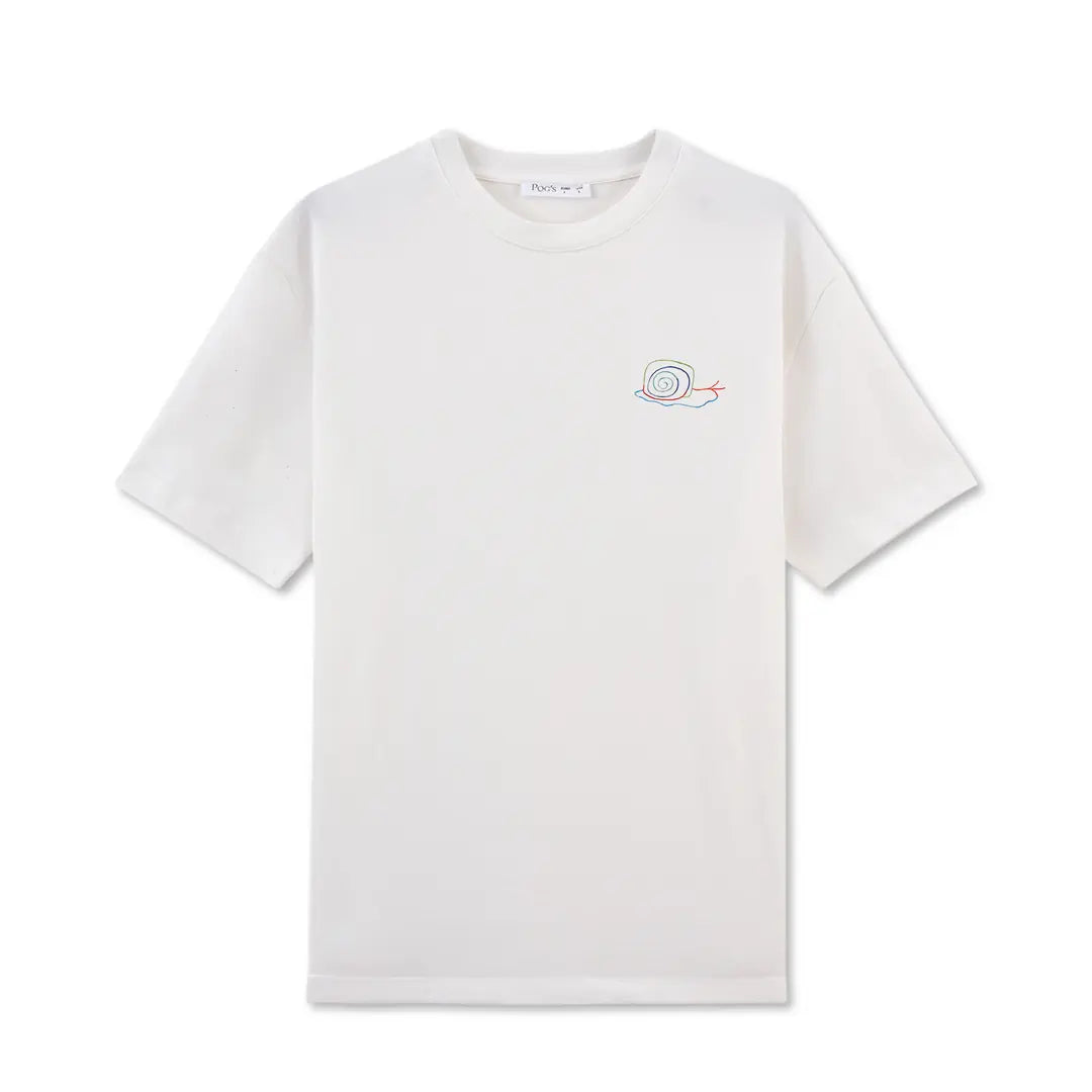 Snail Regular Ekru T-Shirt