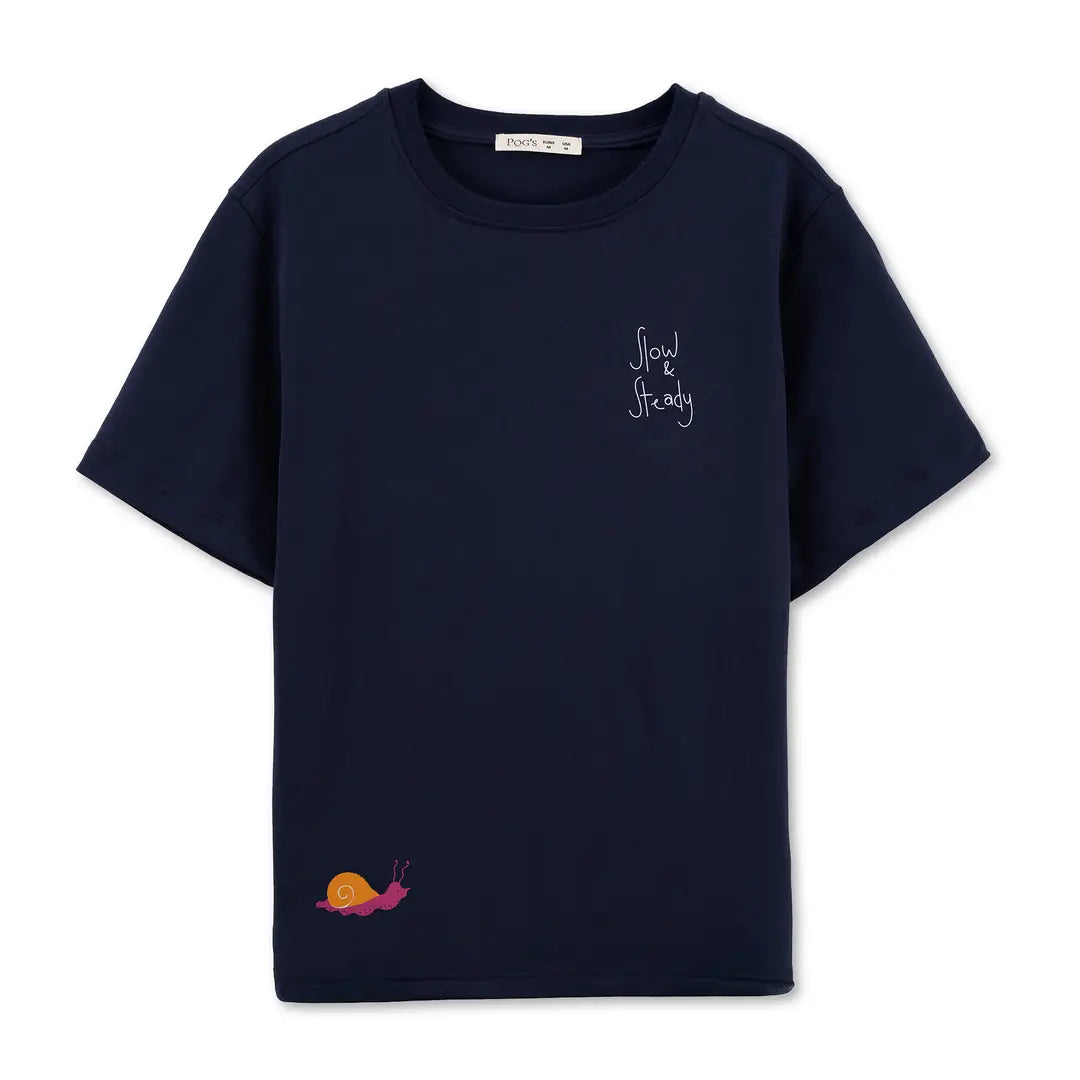 Snail Regular Lacivert T-Shirt