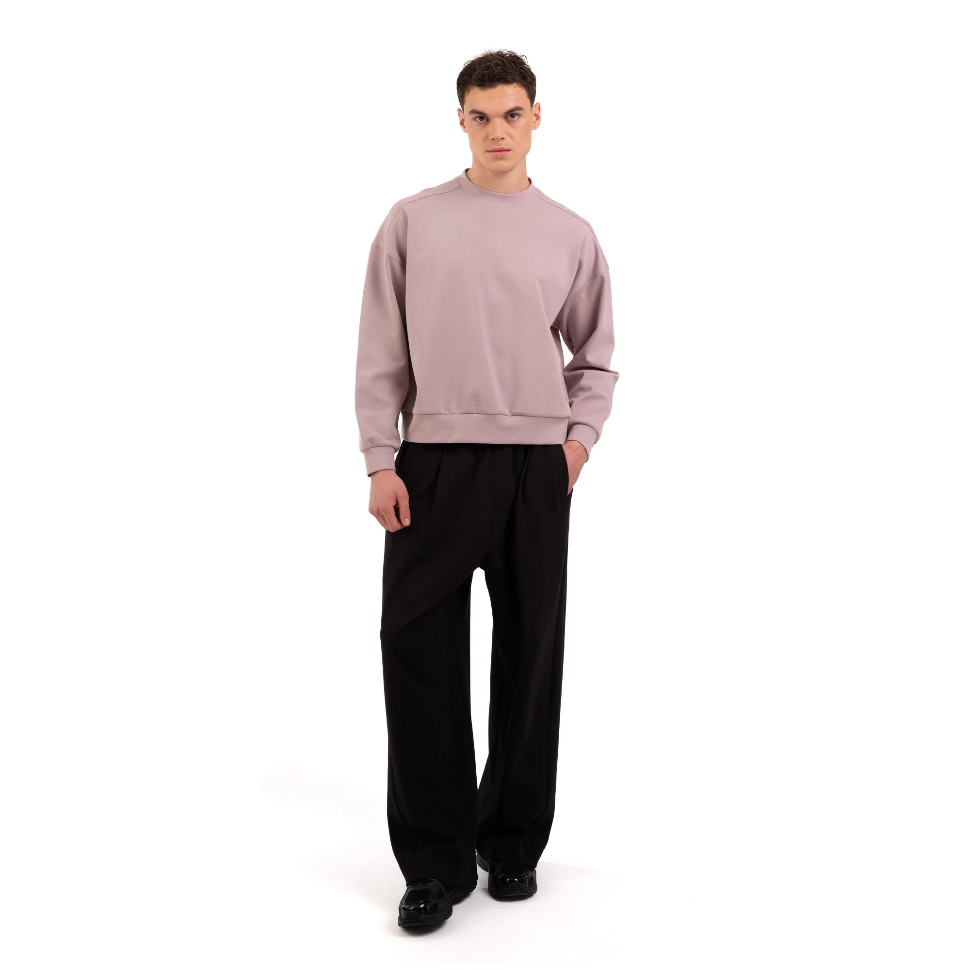 Studio Basic Crop Sweatshirt