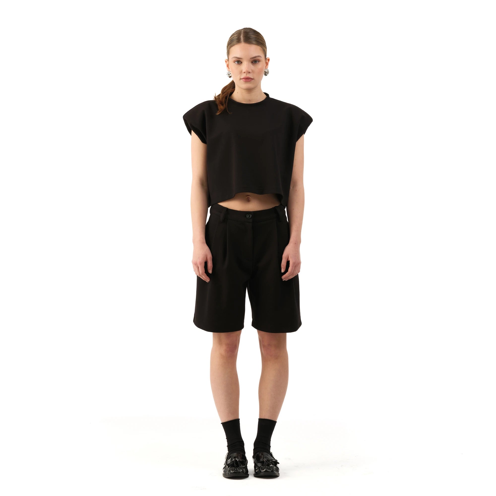 Studio Basic Oversize Crop T-Shirt