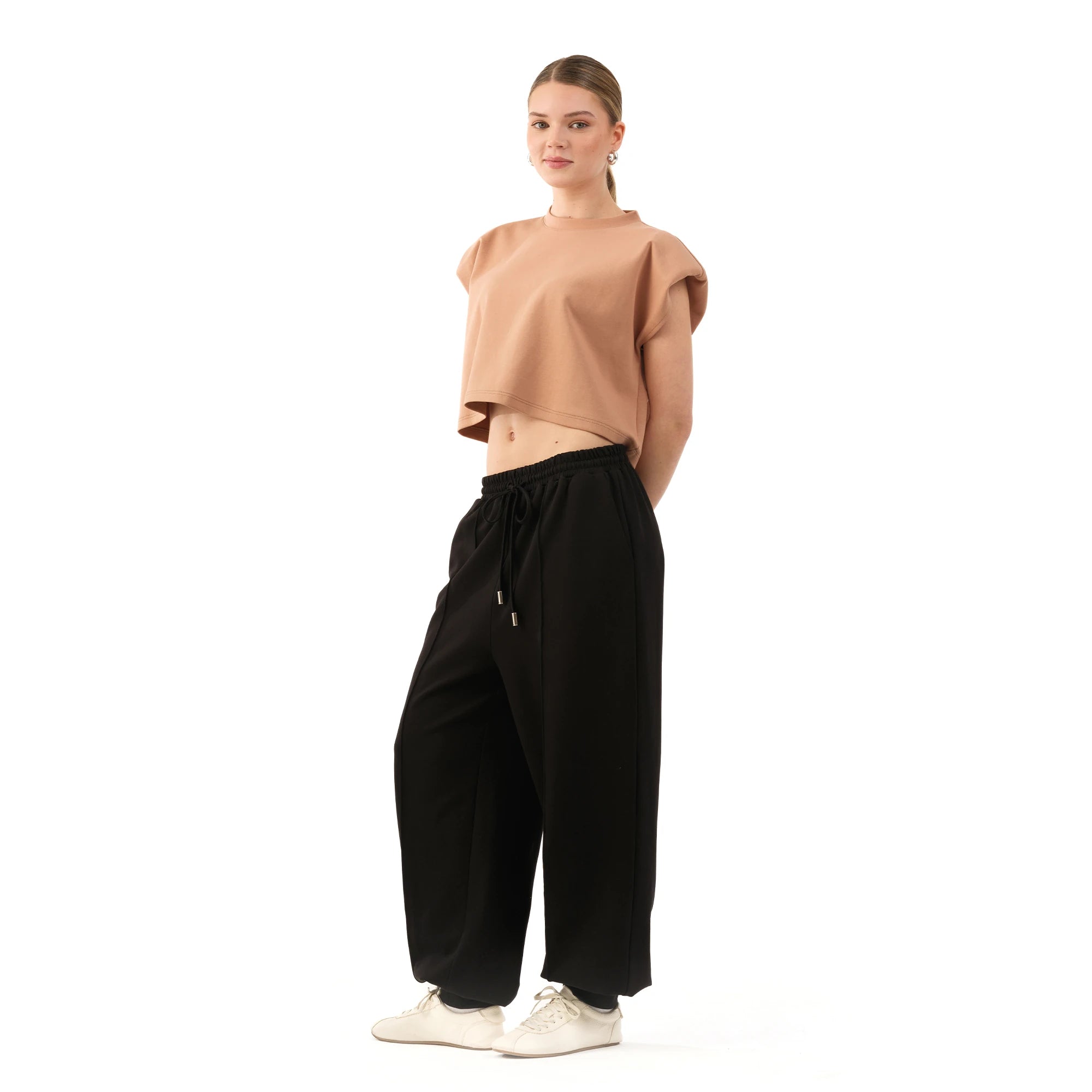 Studio Basic Oversize Crop T-Shirt