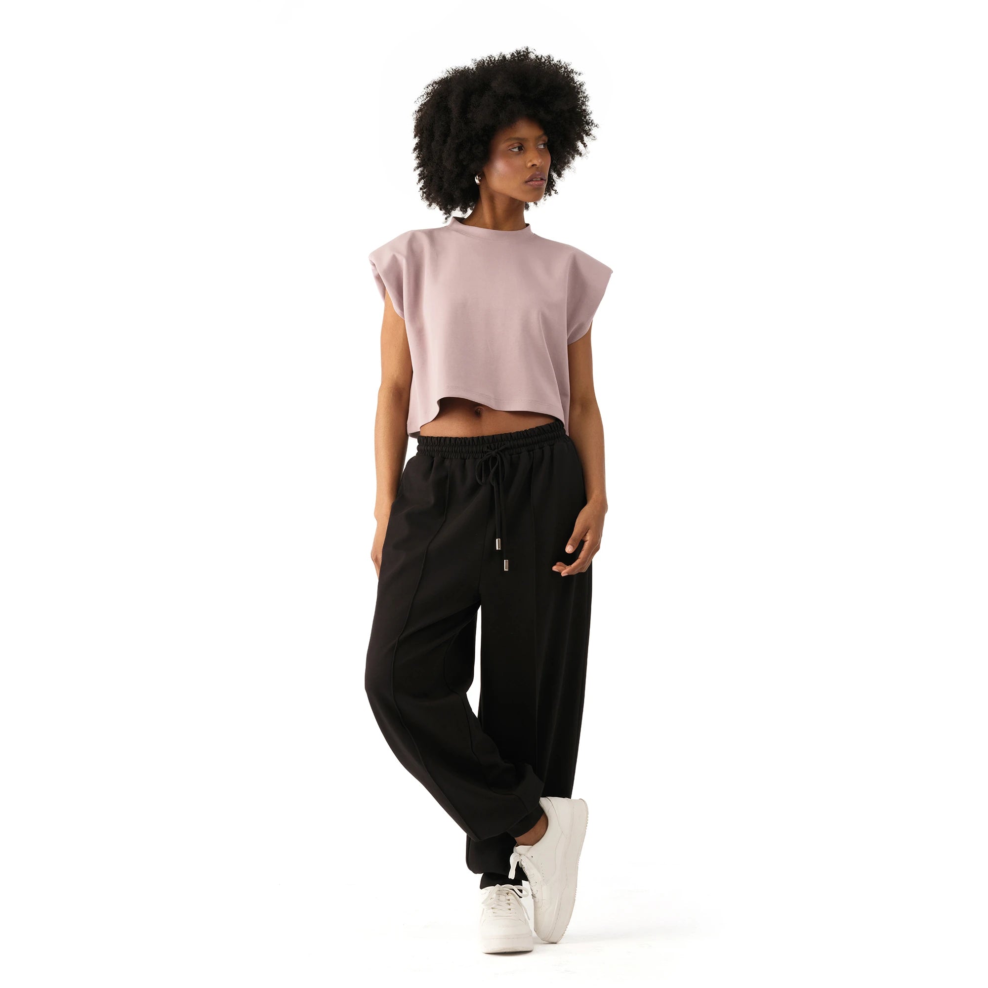 Studio Basic Oversize Crop T-Shirt