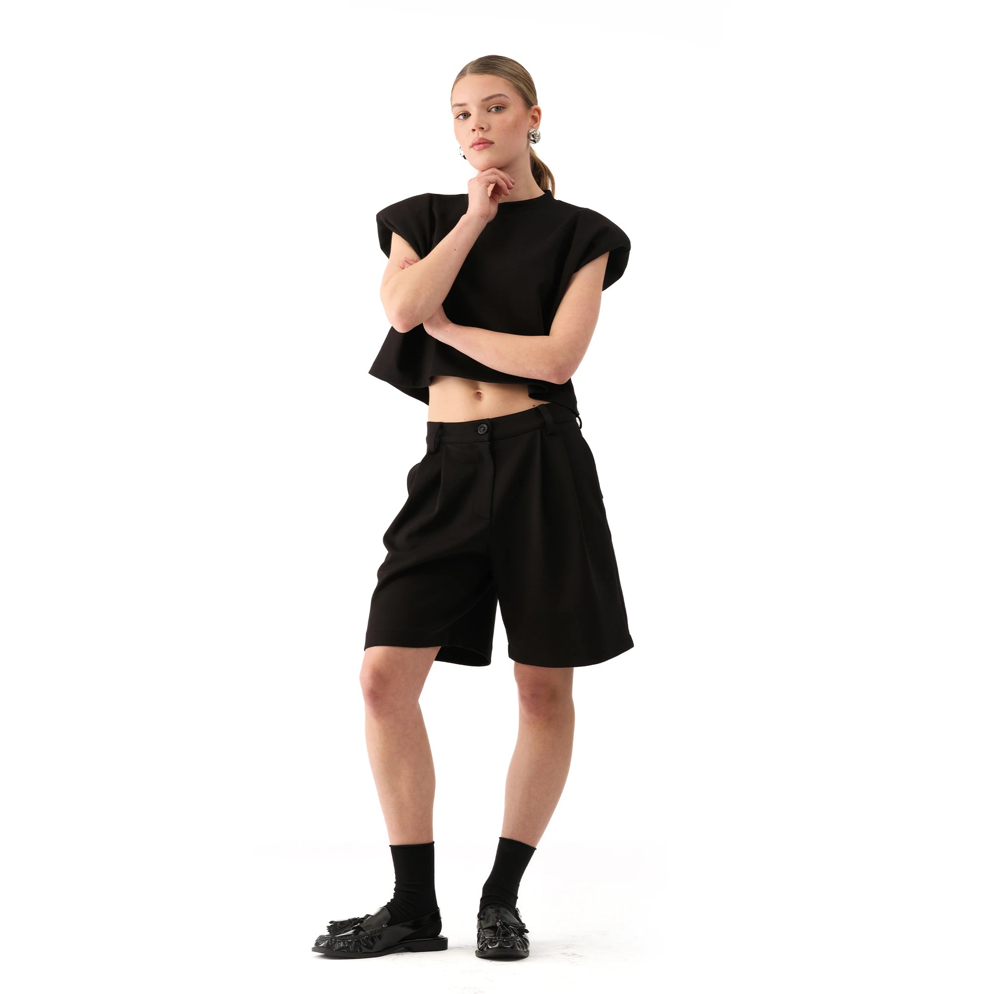 Studio Basic Oversize Crop T-Shirt