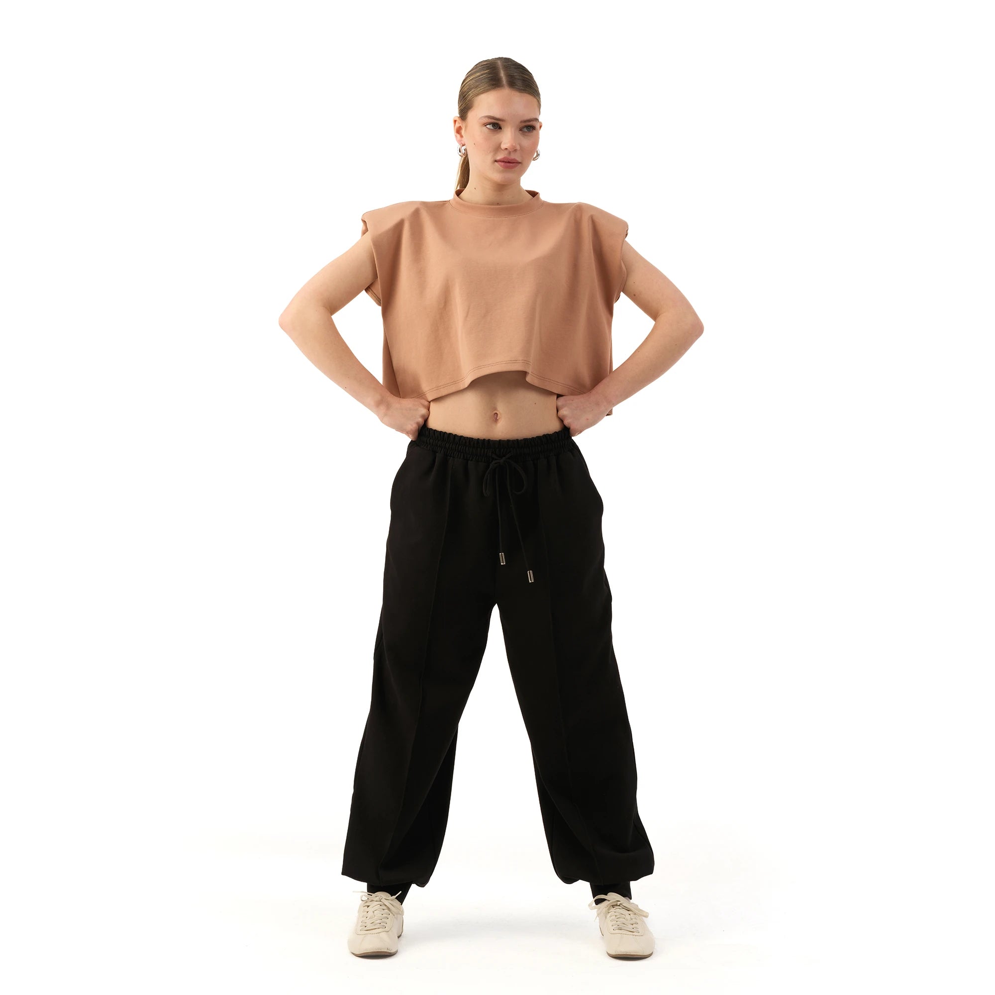 Studio Basic Oversize Crop T-Shirt