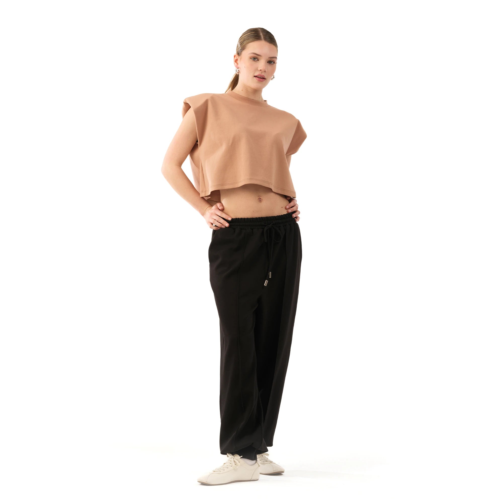 Studio Basic Oversize Crop T-Shirt