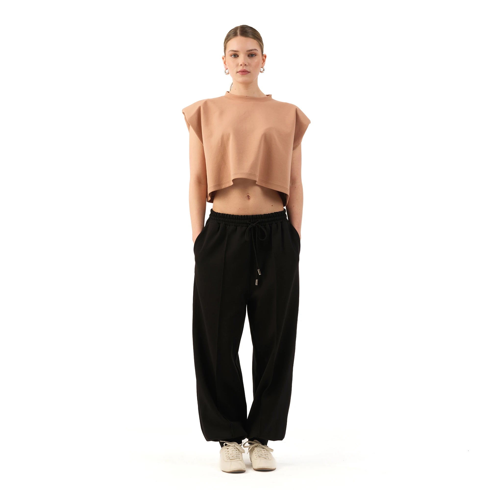 Studio Basic Oversize Crop T-Shirt