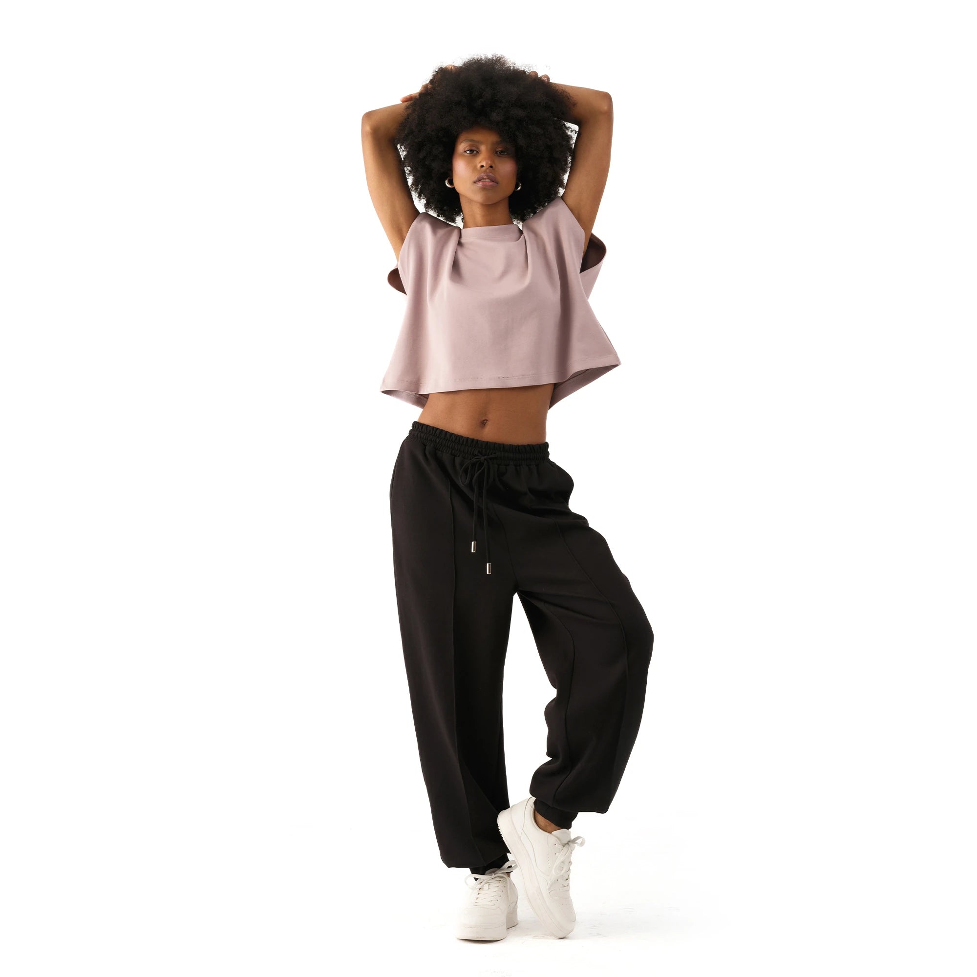 Studio Basic Oversize Crop T-Shirt