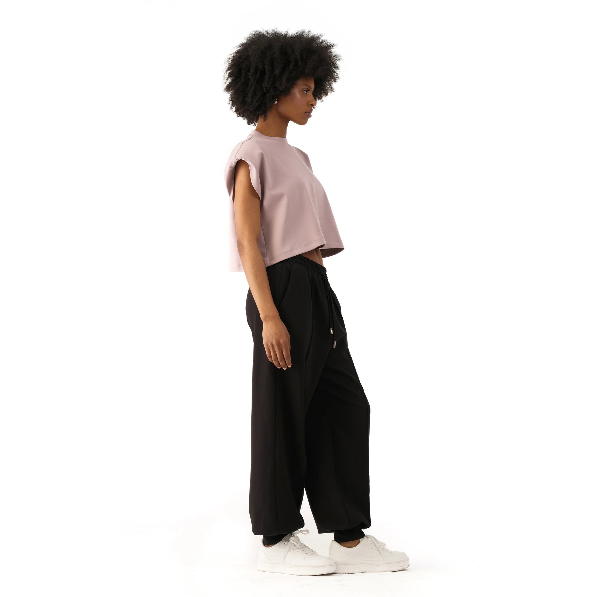 Studio Basic Oversize Crop T-Shirt