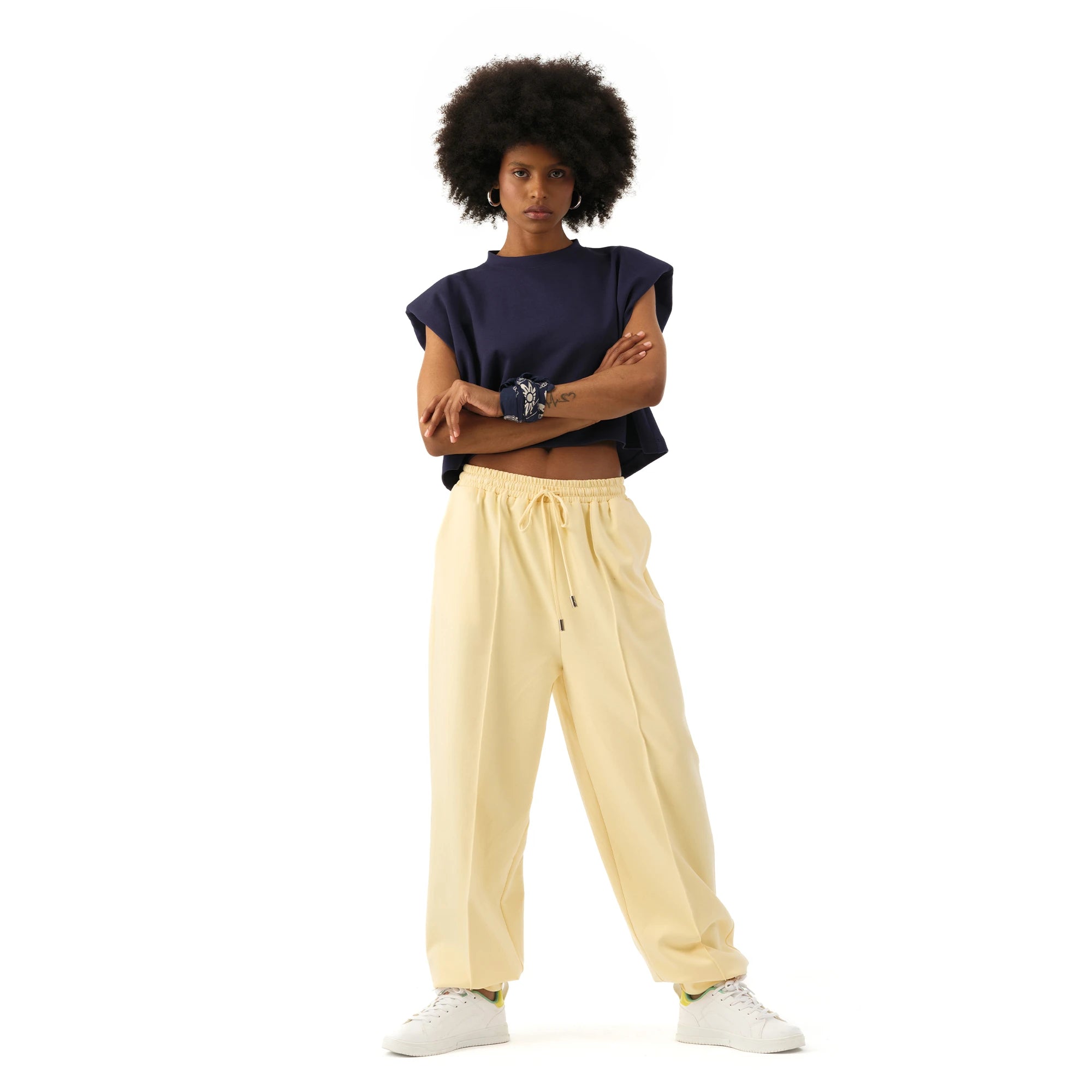 Studio Basic Oversize Crop T-Shirt