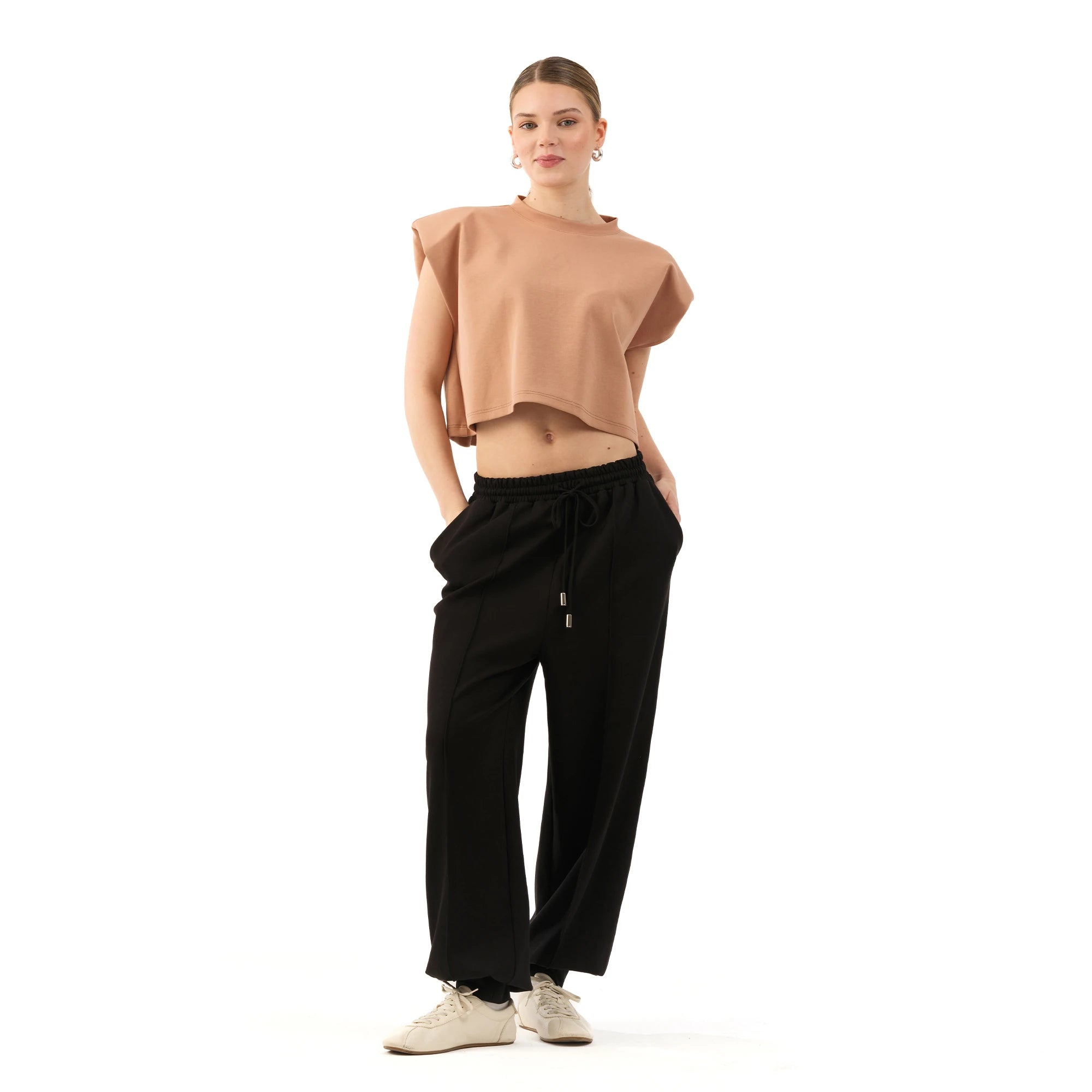 Studio Basic Oversize Crop T-Shirt