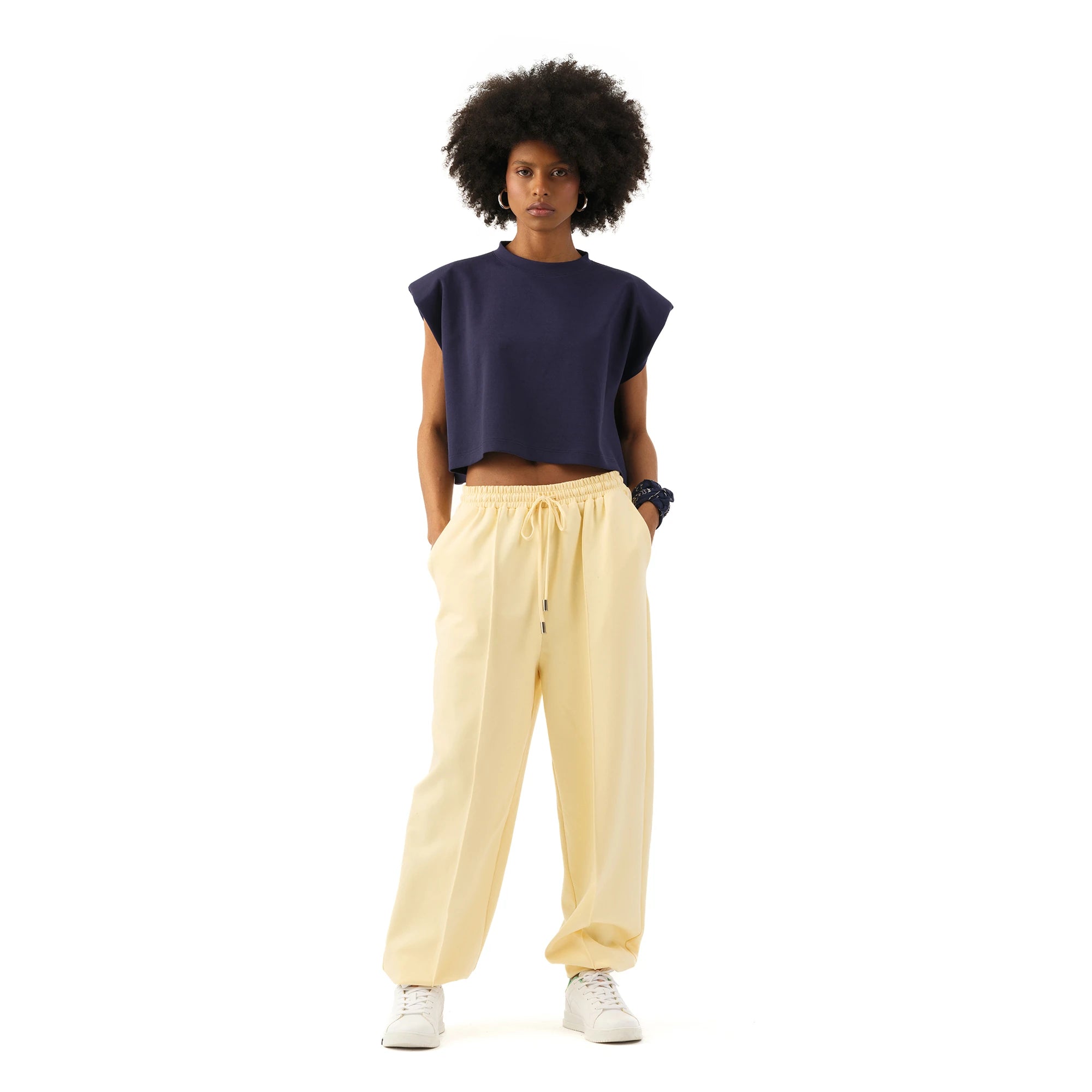 Studio Basic Oversize Crop T-Shirt