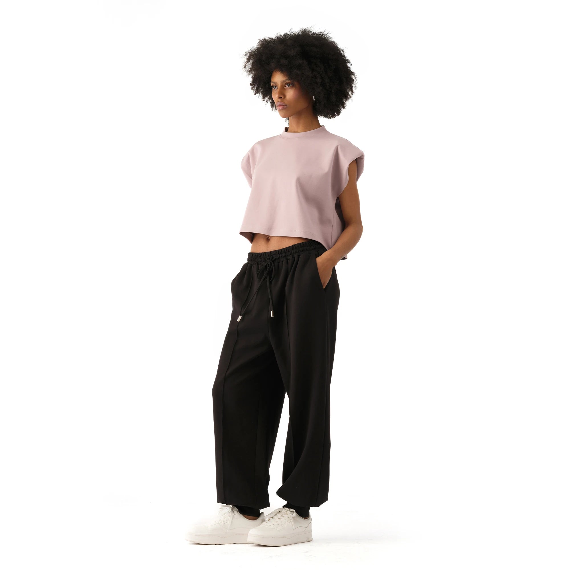 Studio Basic Oversize Crop T-Shirt
