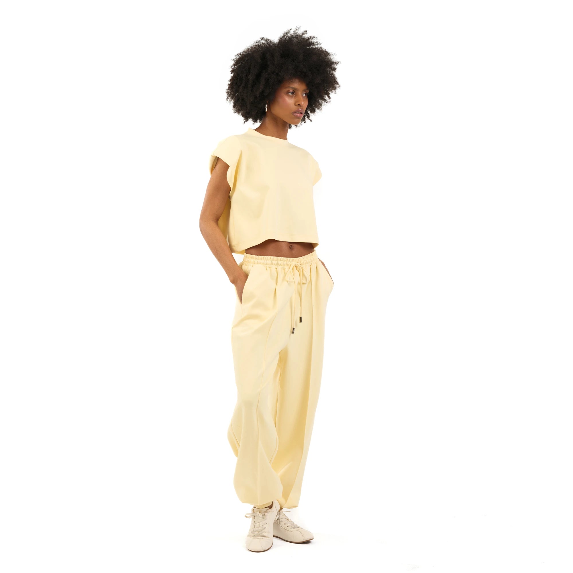 Studio Basic Oversize Crop T-Shirt