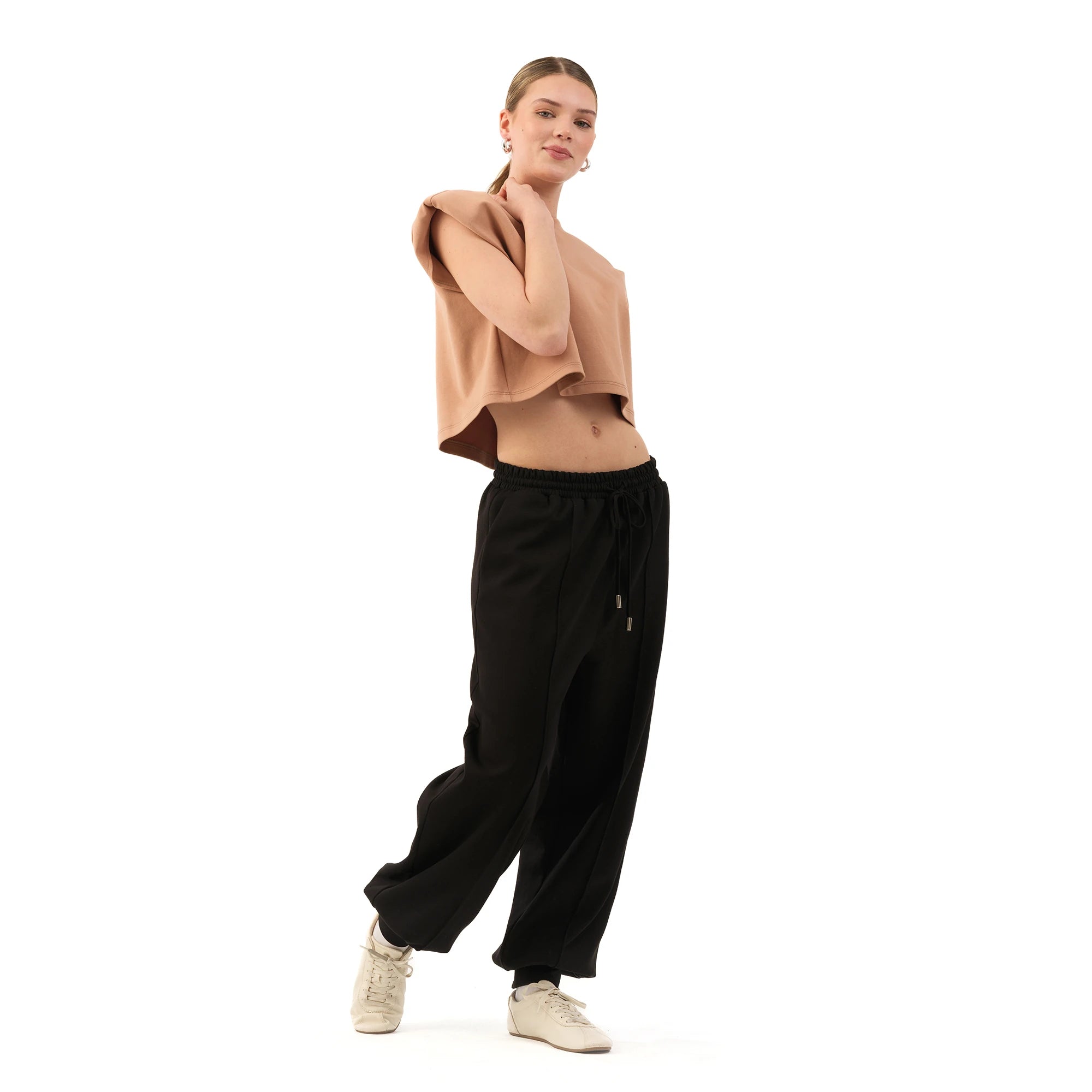 Studio Basic Oversize Crop T-Shirt