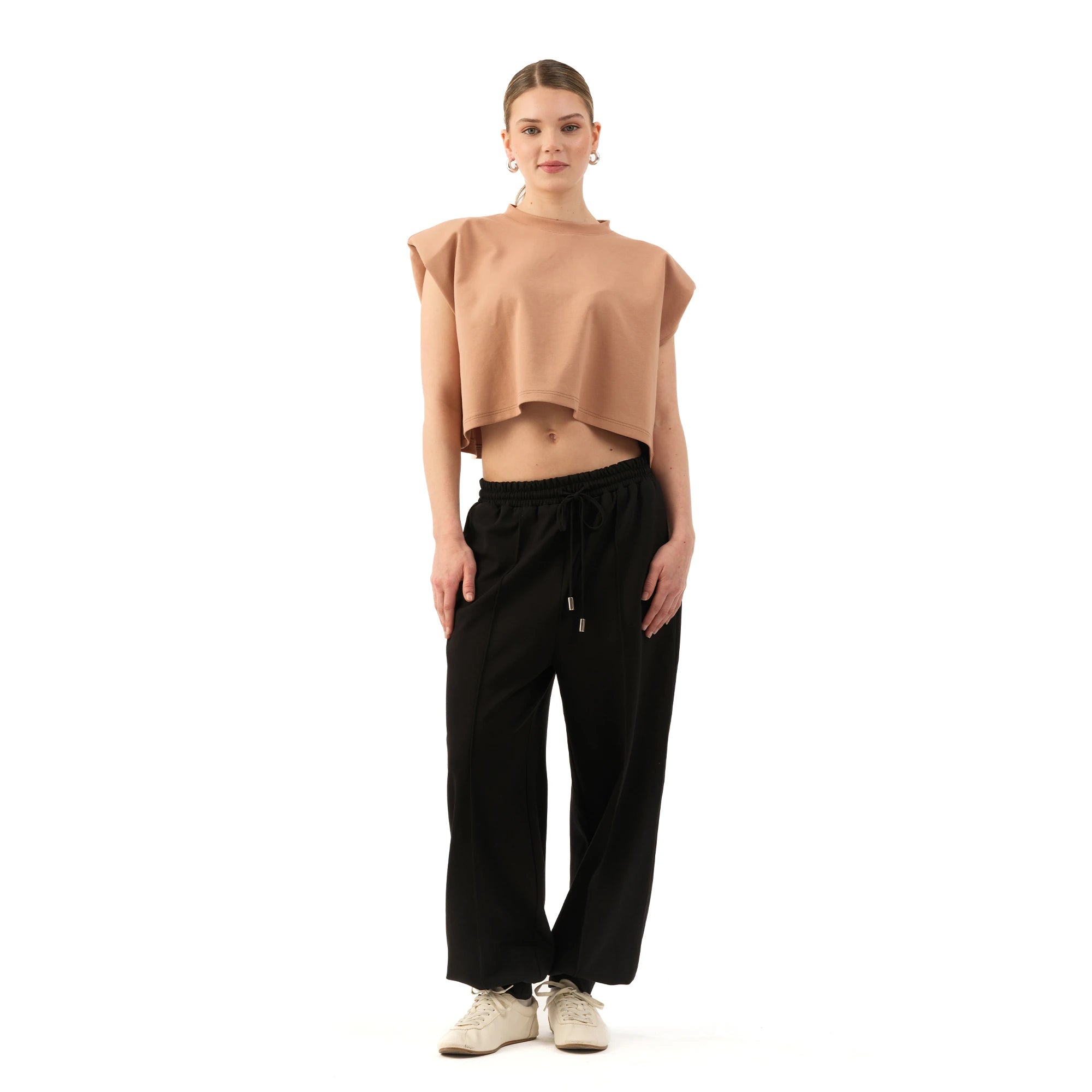 Studio Basic Oversize Crop T-Shirt
