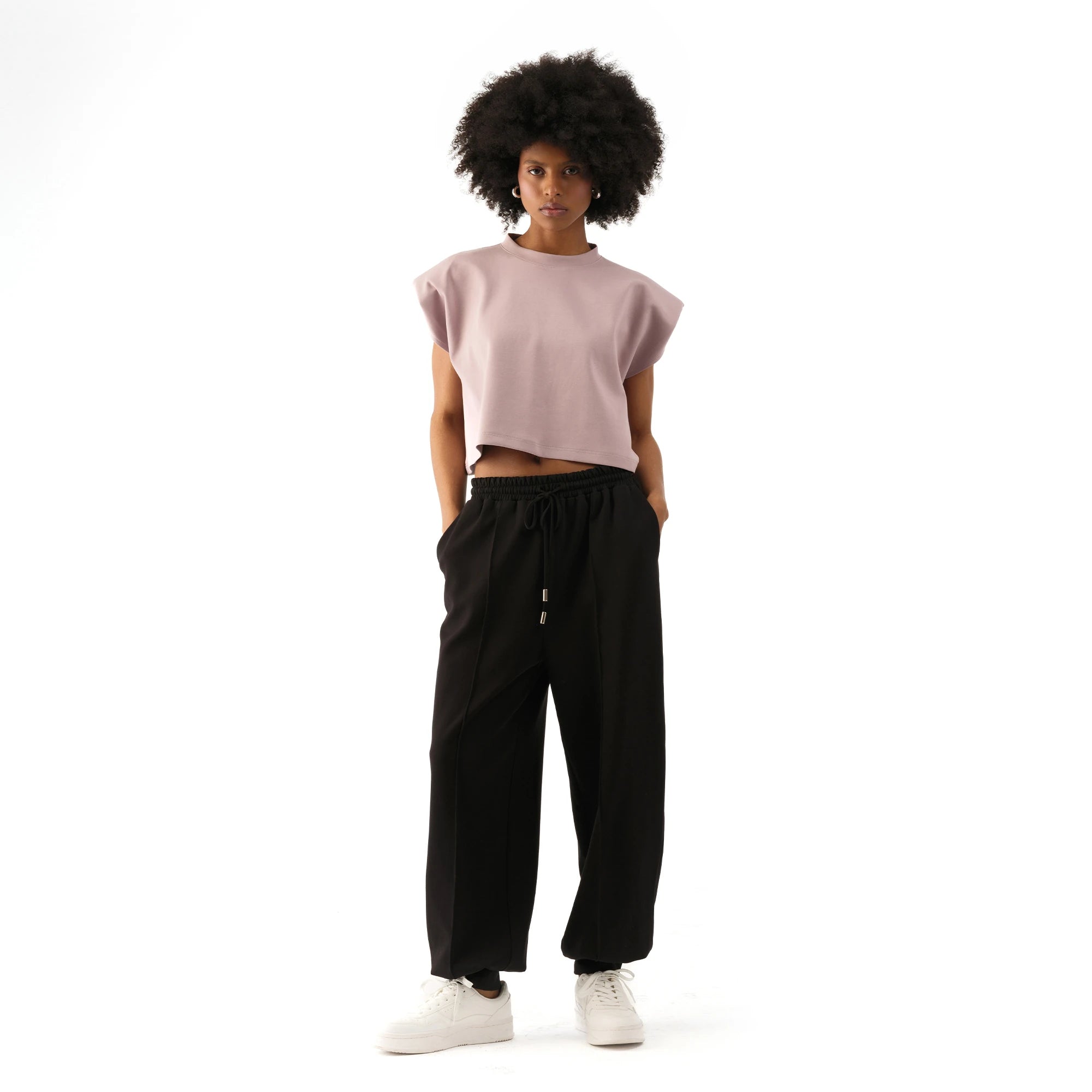 Studio Basic Oversize Crop T-Shirt
