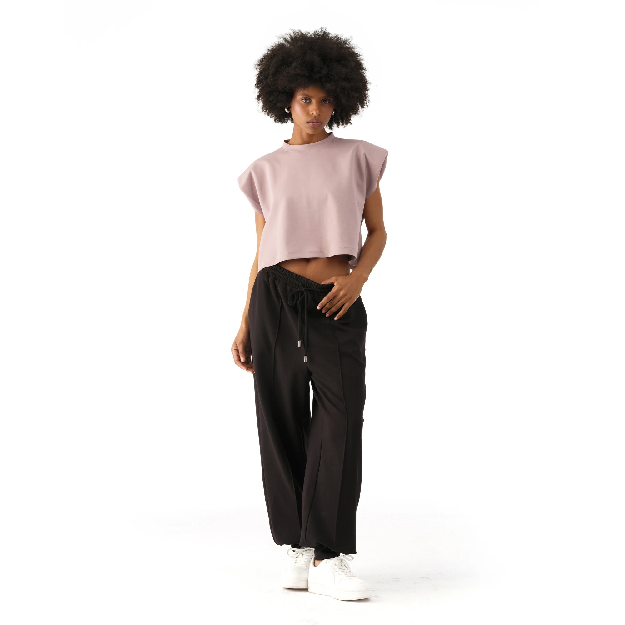 Studio Basic Oversize Crop T-Shirt