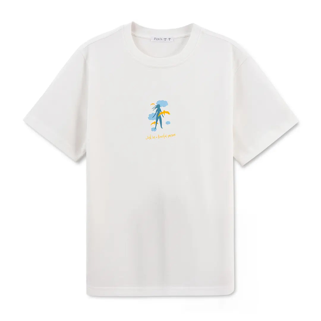Lekeler Serisi Wind Regular Ekru T-Shirt