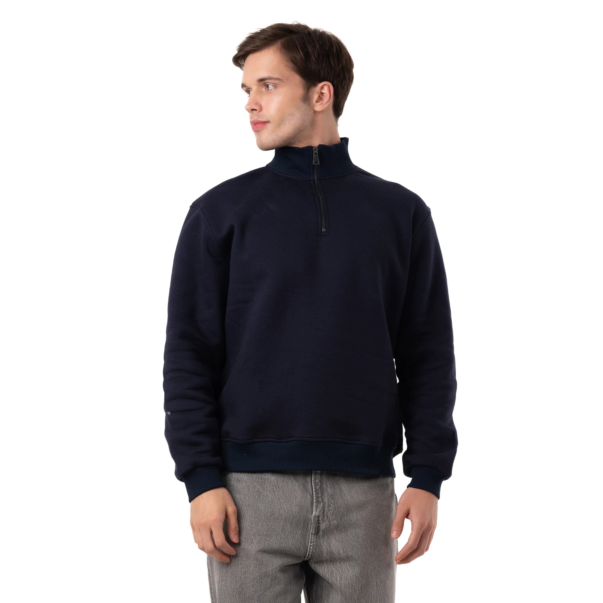 Yarım Fermuarlı Sweatshirt