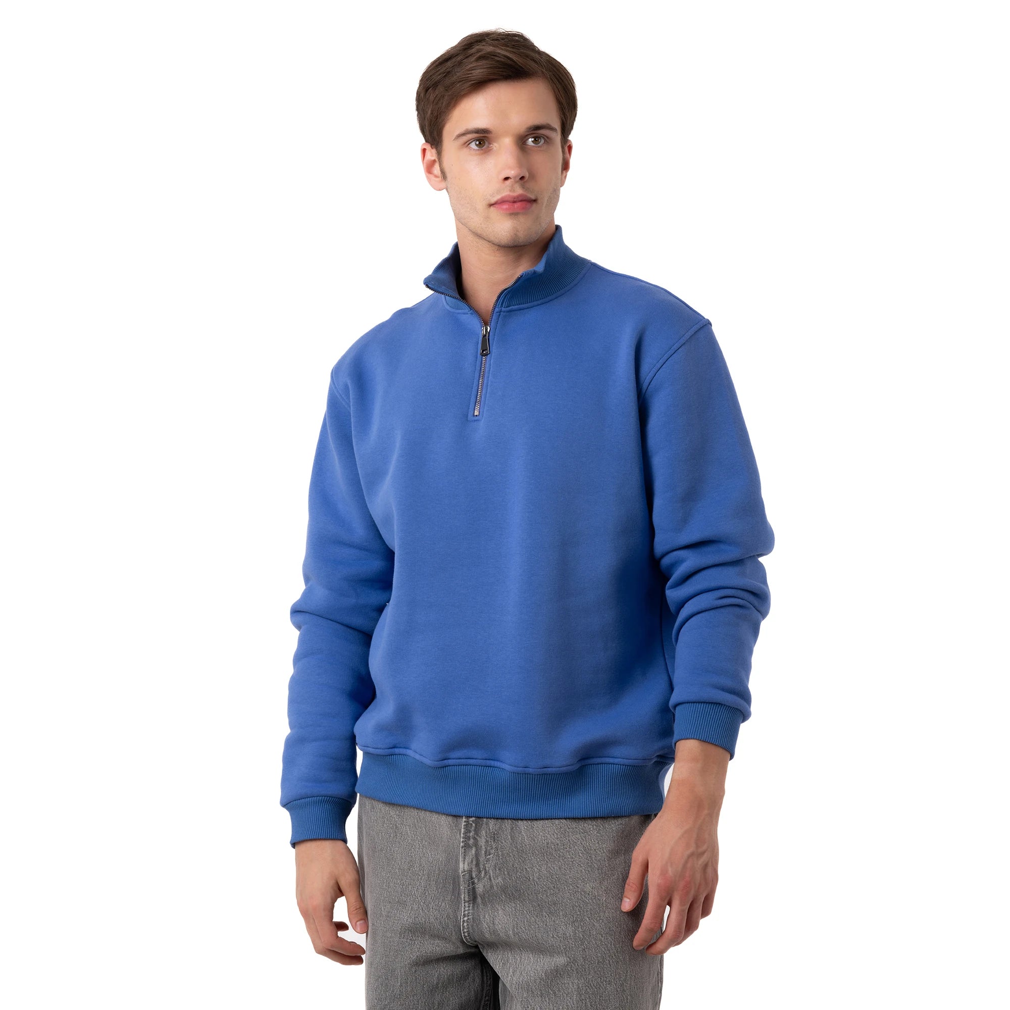 Yarım Fermuarlı Sweatshirt