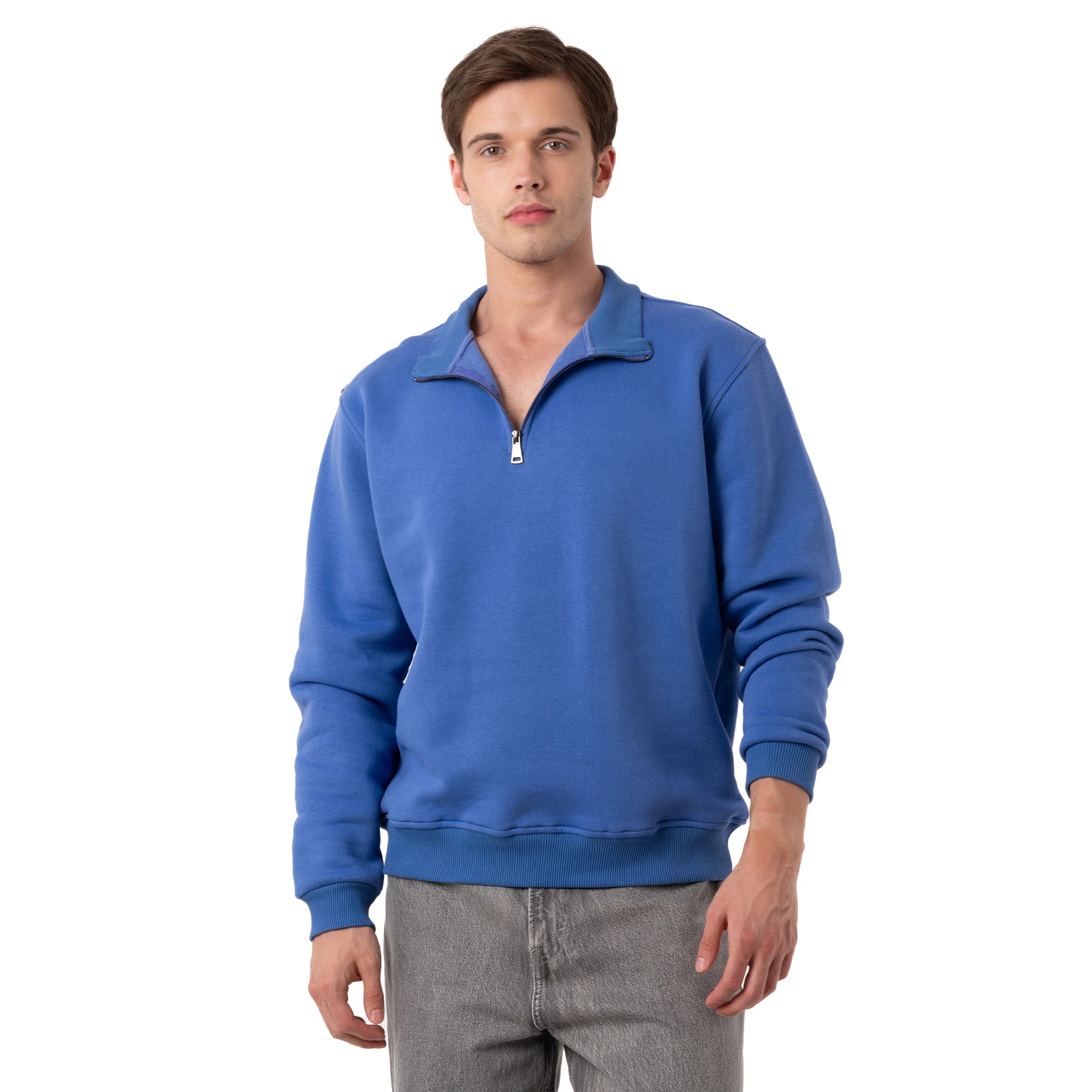 Yarım Fermuarlı Sweatshirt