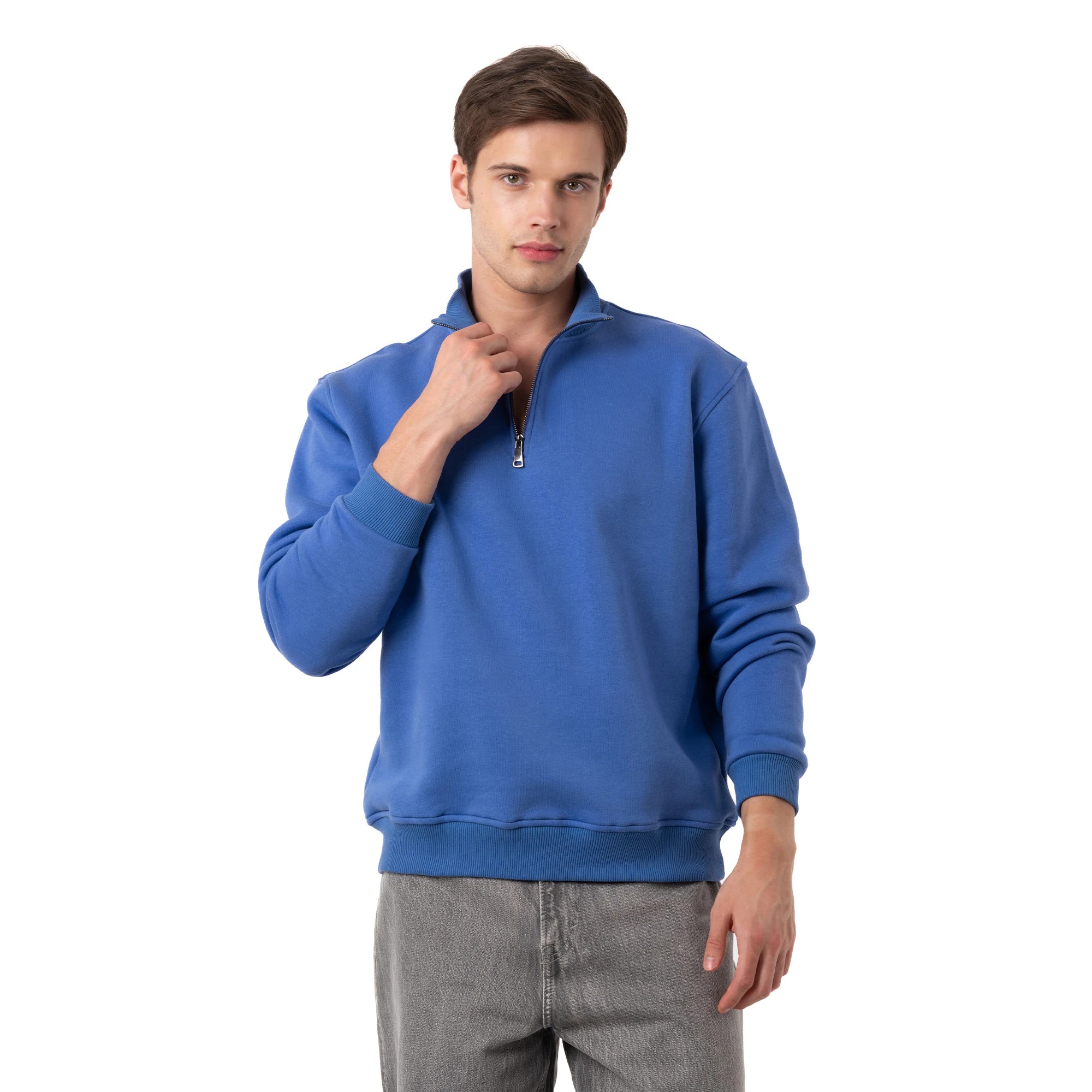 Yarım Fermuarlı Sweatshirt