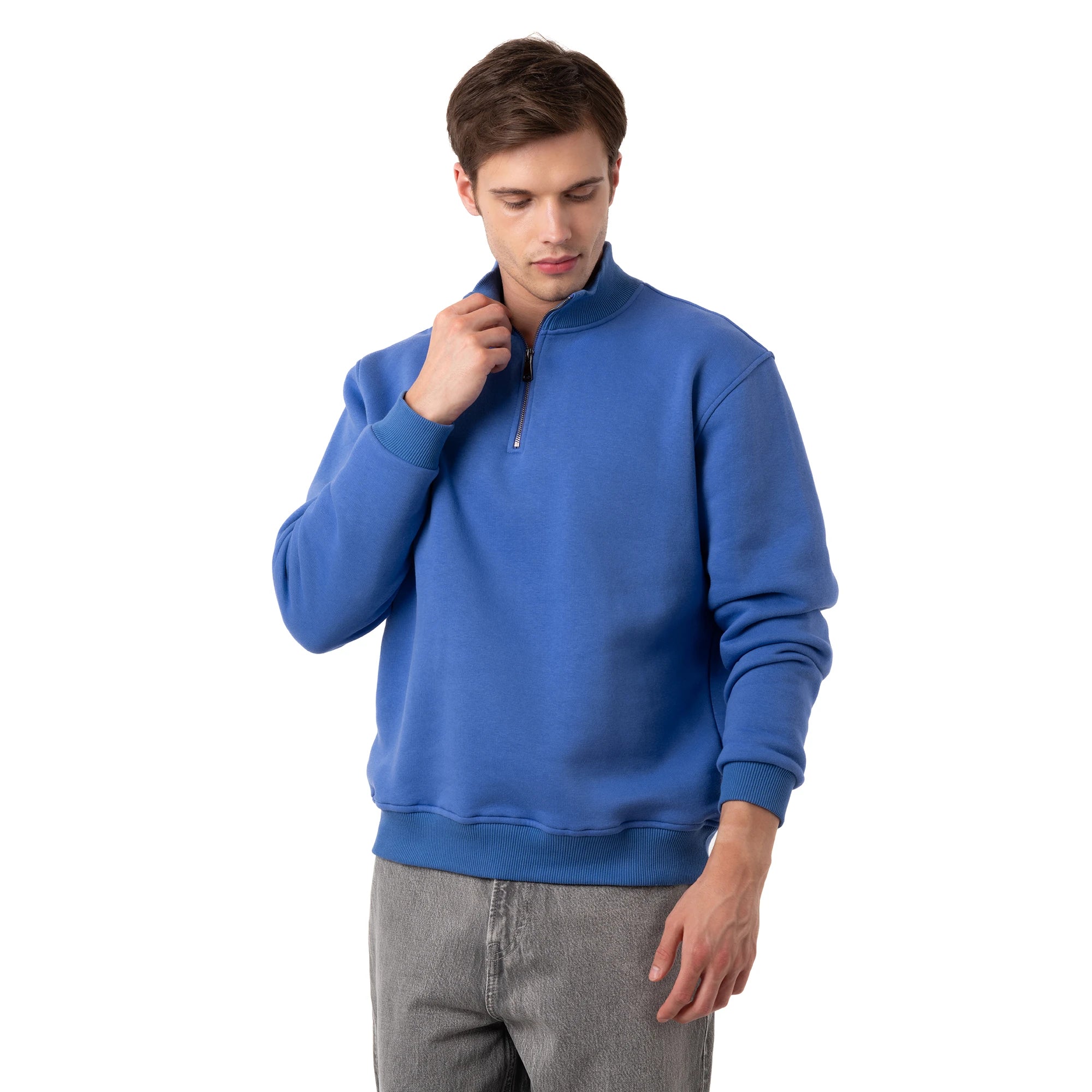 Yarım Fermuarlı Sweatshirt
