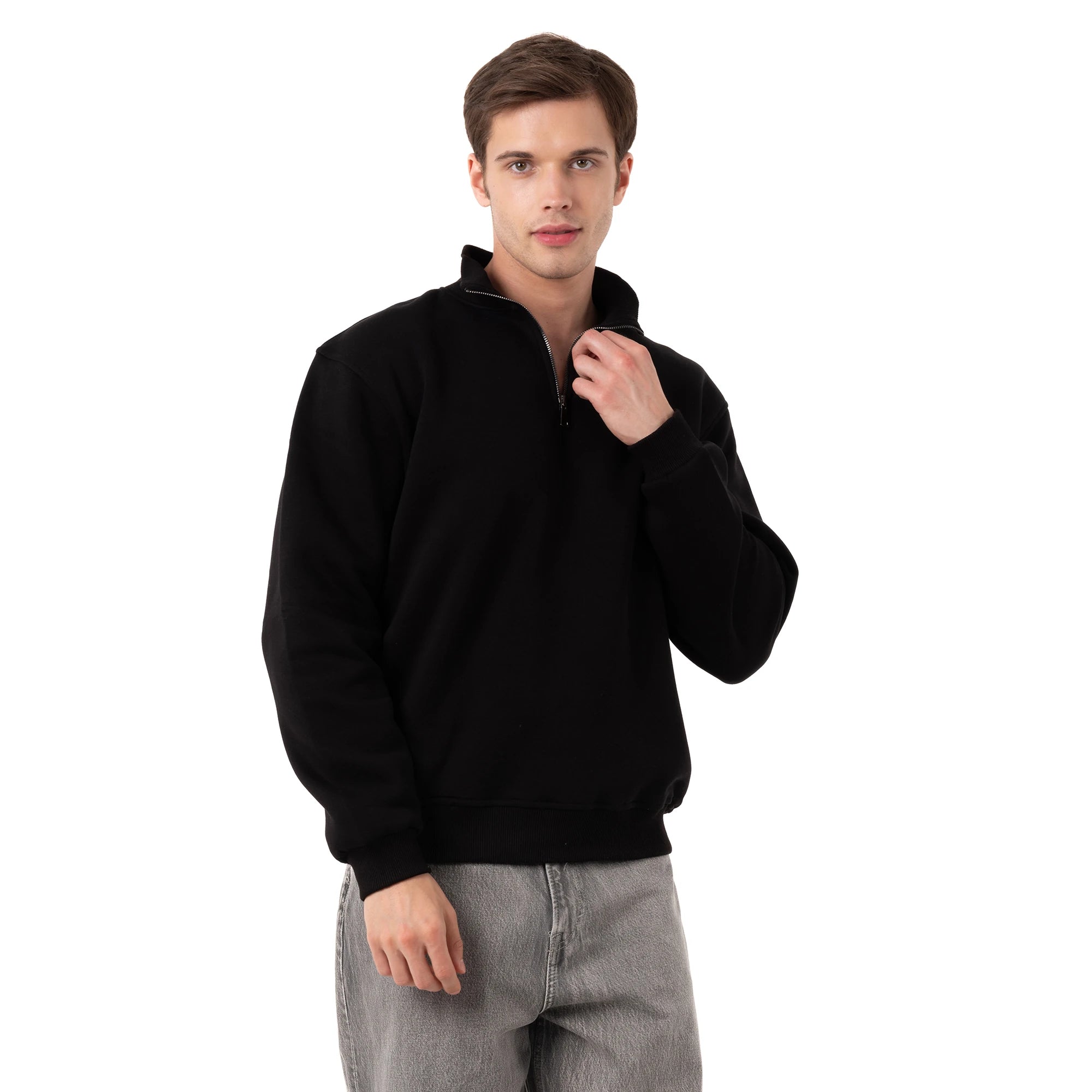 Yarım Fermuarlı Sweatshirt