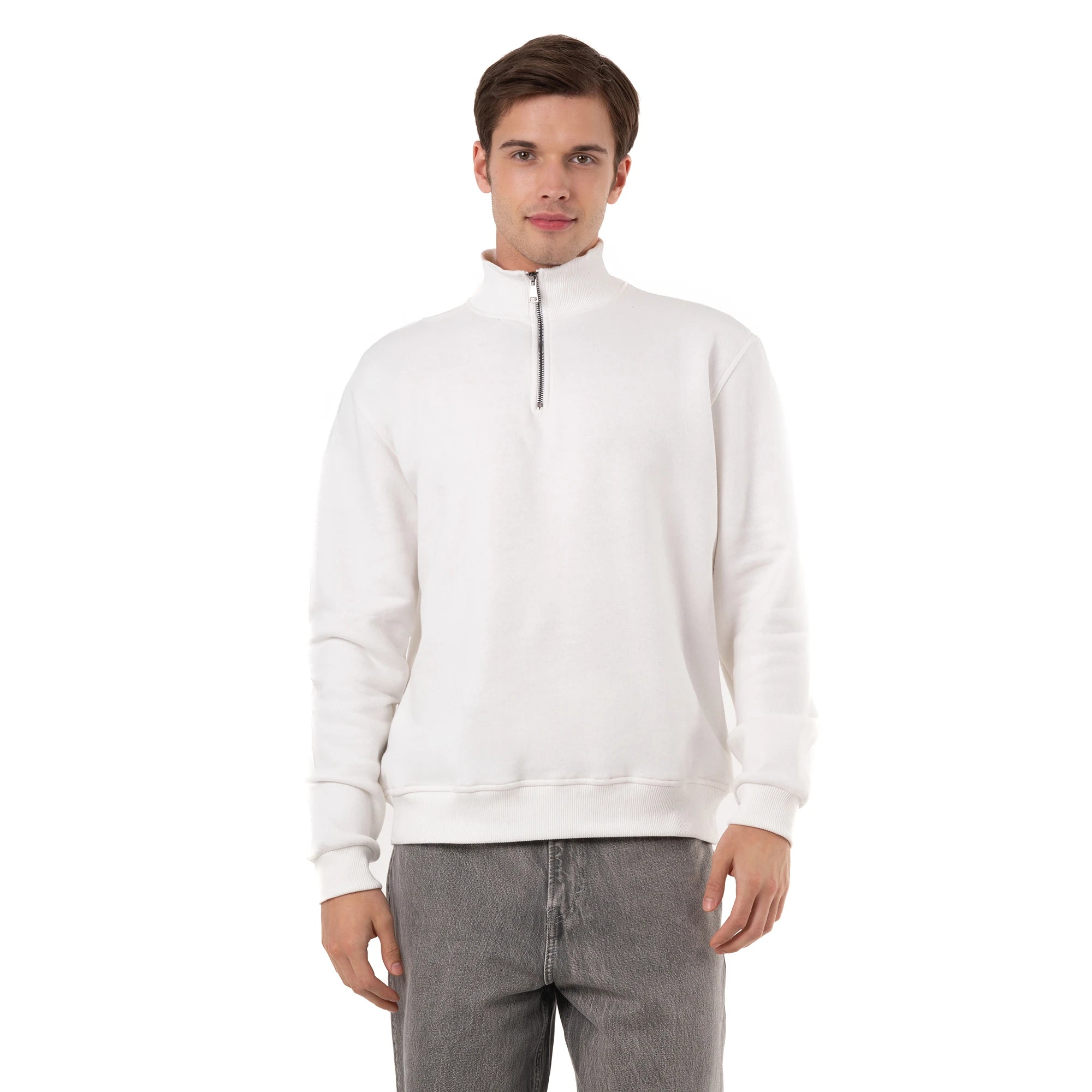 Yarım Fermuarlı Sweatshirt
