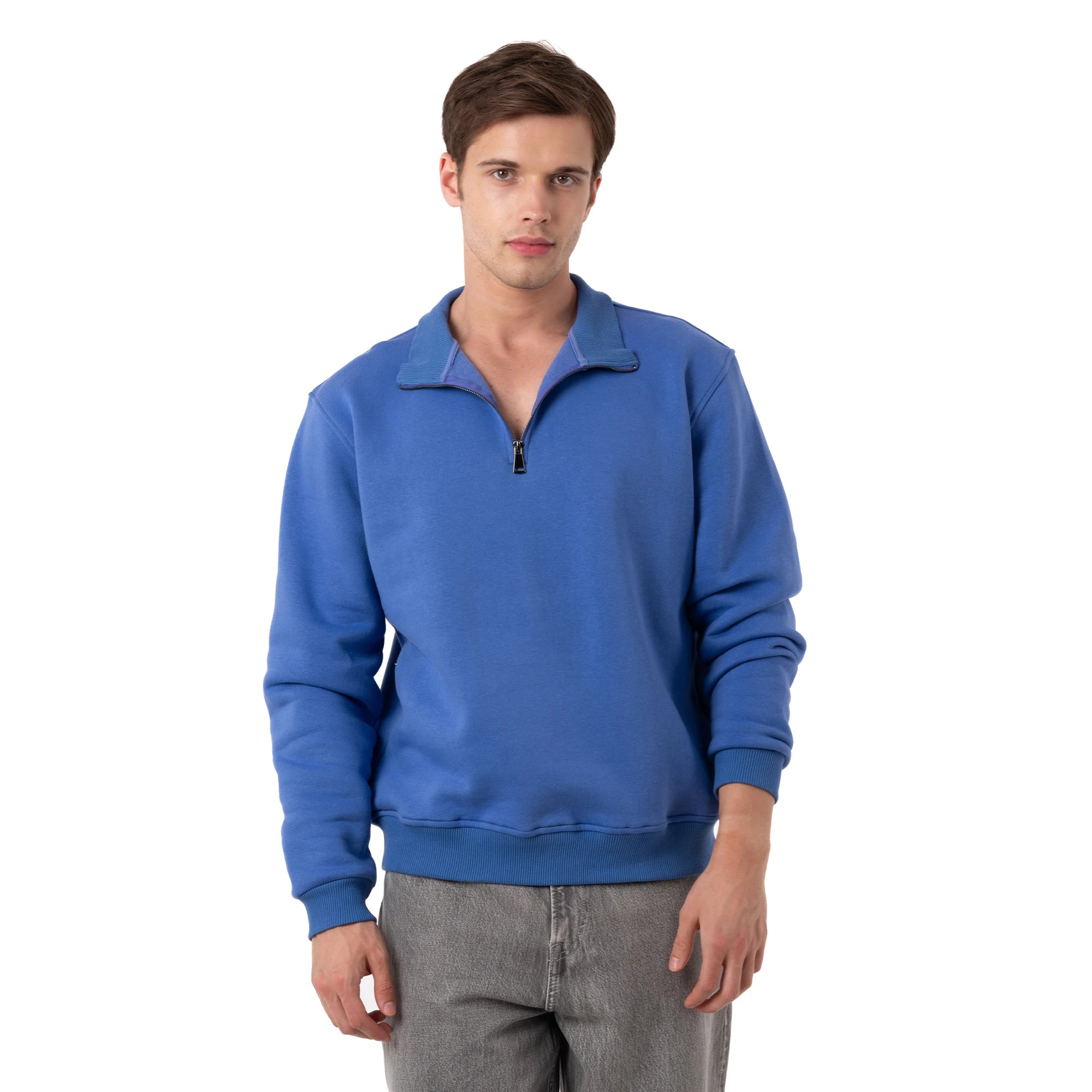 Yarım Fermuarlı Sweatshirt