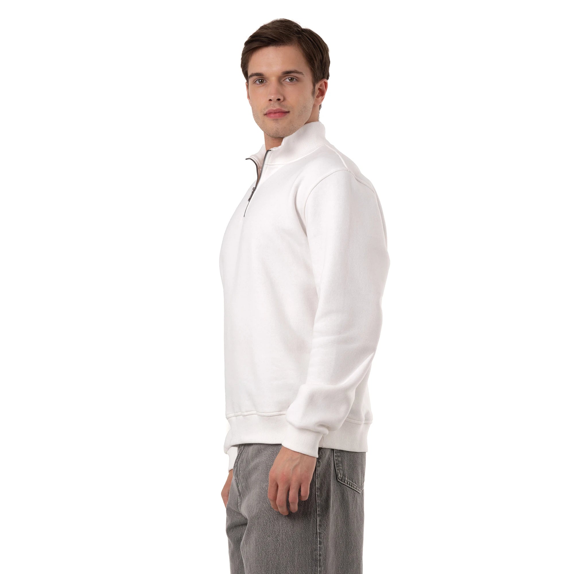Yarım Fermuarlı Sweatshirt