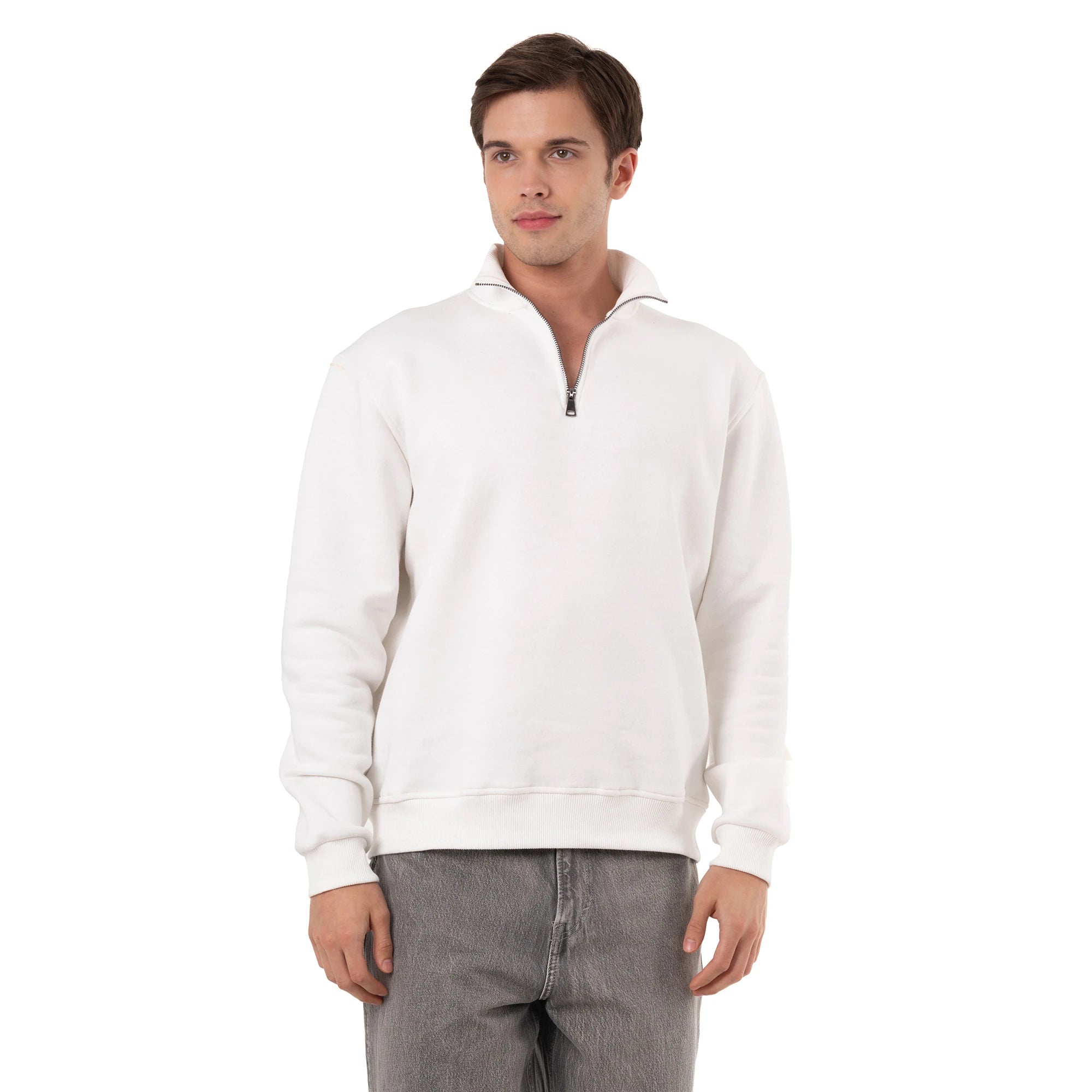 Yarım Fermuarlı Sweatshirt