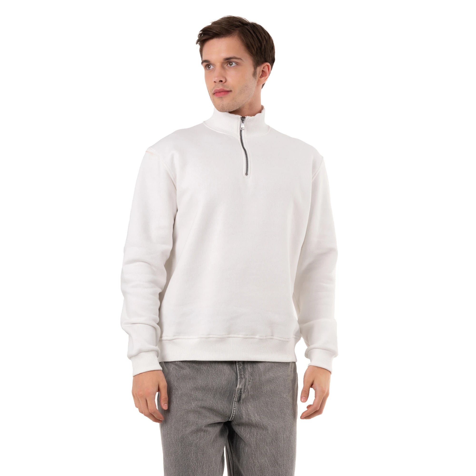 Yarım Fermuarlı Sweatshirt